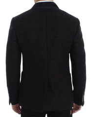 Dolce & Gabbana Bordeaux Alpaka Zweiknopf-Blazer