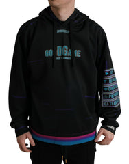 Dolce & Gabbana Schwarzes Kapuzensweatshirt mit Logo-Print