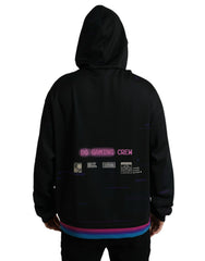 Dolce & Gabbana Schwarzes Kapuzensweatshirt mit Logo-Print