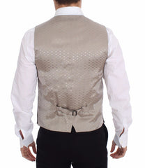 Dolce & Gabbana Schwarze Baumwollkleidweste Blazer Jacke