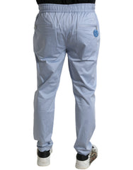 Dolce & Gabbana Light Blue Baumwoll-Stretch-Jogginghose