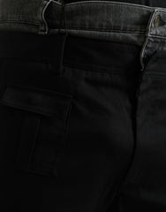 Dolce & Gabbana Schwarze Graue Schmale Baumwoll-Jeanshose