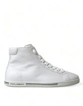 Dolce & Gabbana Weiße Saint Tropez High Top Herren-Sneakers Schuhe