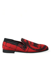 Dolce & Gabbana Rot Schwarz Torero Slipper Herrenschuhe
