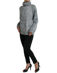 Dolce & Gabbana Grauer Kaschmir Rollkragenpullover
