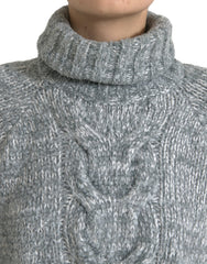 Dolce & Gabbana Grauer Kaschmir Rollkragenpullover