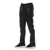 Trussardi Black Lamb Leather Men Pant