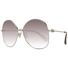 Max Mara Sonnenbrille aus goldfarbenem Metall