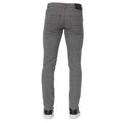 Trussardi Jeans Gray Cotton Men's Pants
