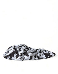 Dolce & Gabbana Weiße Nylon Slipper mit Logo-Print