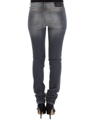 Ermanno Scervino Graue Slim-Jeans Denim Hose Skinny Leg Stretch