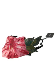 Dolce & Gabbana Schwarzes Viskose-Weiß-Haar Parrucchiera-Stirnband-Diadem