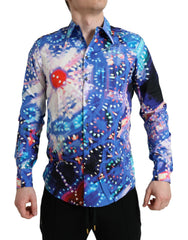 Mehrfarbiges Luminarie Slim MARTINI-Hemd von Dolce & Gabbana