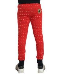 Dolce & Gabbana – Rote Jogginghose „Year of the Pig“