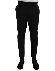 Dolce & Gabbana – Schwarze SlimFit-Anzughose aus Wolle