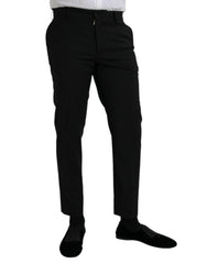 Dolce & Gabbana – Schwarze SlimFit-Anzughose aus Wolle