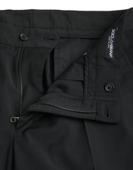 Dolce & Gabbana – Schwarze SlimFit-Anzughose aus Wolle