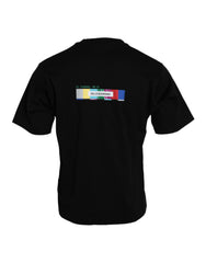 Dolce & Gabbana Schwarzes With Love Always Rundhals-T-Shirt