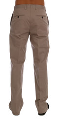 Dolce & Gabbana Beige Chinohose aus Baumwoll-Stretch