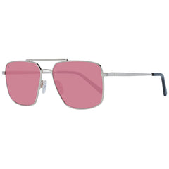 Serengeti Sonnenbrille aus silbernem Metall