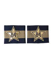 Dolce & Gabbana Schwarzes Gold Logo Stern 84 Viskose Armband