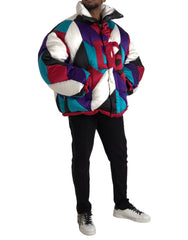 Dolce & Gabbana – Mehrfarbige Windjacke mit Logo