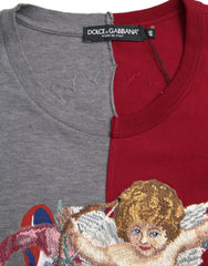 Dolce & Gabbana Kurzarm-T-Shirt mit mehrfarbigem Grafikmuster
