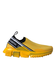 Dolce & Gabbana – Sorrento – Slip-On-Sneakers in Gelb Damen Schuhe