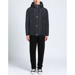 Aquascutum Blue Polyamide Men Jacket