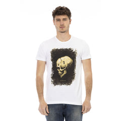Trussardi Action Weißes Baumwoll-Herren-T-Shirt