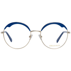 Emilio Pucci Brille aus blauem Metall und Kunststoff (Fassungen)