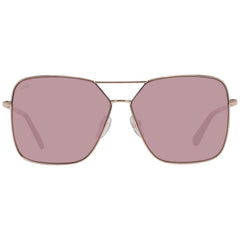 Web Roségoldfarbene Metall-Sonnenbrille