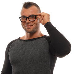 Ermenegildo Zegna Black Plastic Glasses (Frames)