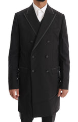 Dolce & Gabbana Gray Wool Stretch 3 Piece Two Button Suit