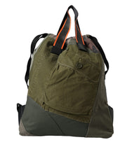 Dolce & Gabbana Militärgrüner Patchwork-Rucksack