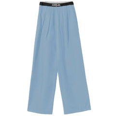 Comme Des Fuckdown Blue Polyester Women Palazzo Pants