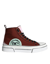 Dolce & Gabbana Mehrfarbige Patchwork-High-Top-Sneaker
