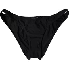 Dolce & Gabbana Schwarze Nylon-Bademoden-Bikinihose