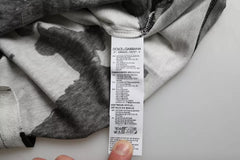 Dolce & Gabbana Baumwoll-Rundhals-T-Shirt mit mehrfarbigem Camouflage-Muster