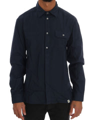 John Galliano Blauw Casual Katoenen Overhemd met Lange Mouwen