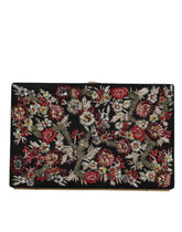 Dolce & Gabbana Multikleur Bloemen Gouden Frame Clutch Avondtas