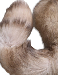 Dolce & Gabbana Brauner Frost Fuchspelz-Halswärmer-Winterschal