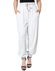 Dolce & Gabbana Weiße Nylon Jogginghose
