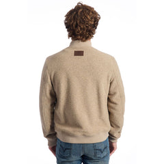 Roberto Pepe Luxury Beige Wool Men Jacket