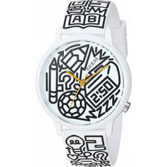 Guess Damen-Armbanduhr aus Harz, mehrfarbig