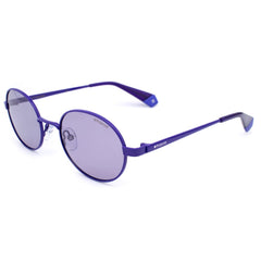 Polaroid – Lilafarbene Sonnenbrille aus Metall