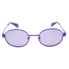 Polaroid – Lilafarbene Sonnenbrille aus Metall