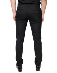 Dolce & Gabbana Schwarze Skinny-Hose aus Wolle für Herren