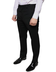 Dolce & Gabbana Schwarze Skinny-Hose aus Wolle für Herren