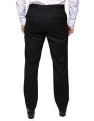 Dolce & Gabbana Schwarze Skinny-Hose aus Wolle für Herren